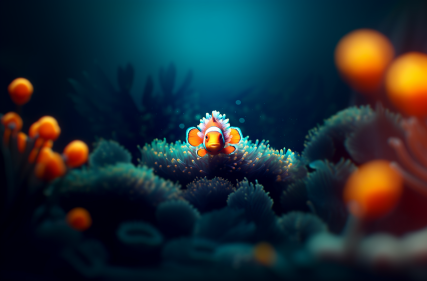 Clownfish in the ocean