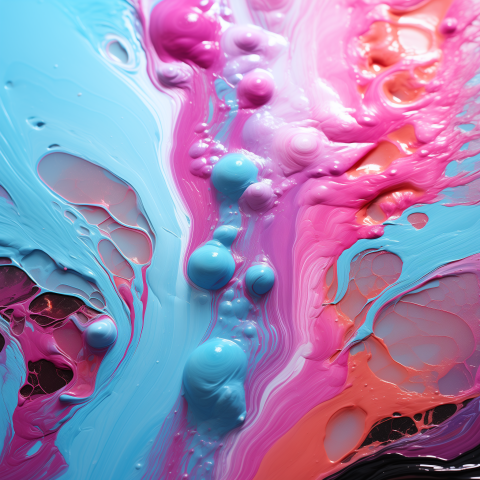 Colorful Abstract Paint Splash with Texture