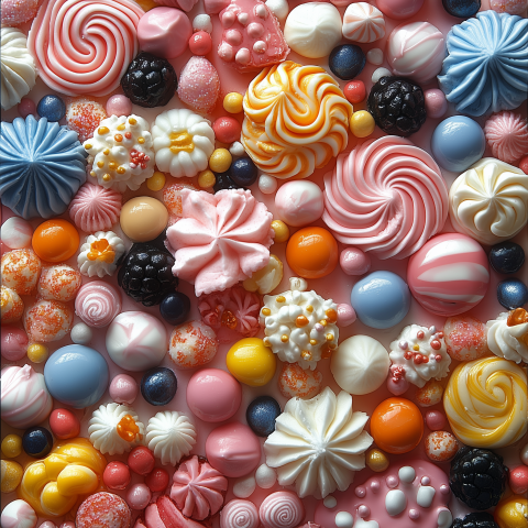 Colorful Assorted Candies and Sweets
