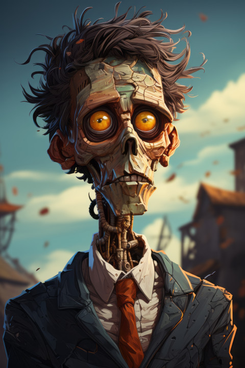 Corporate Zombie Illustration
