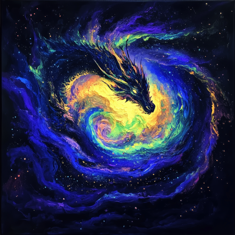 Cosmic Dragon Formed in Nebula