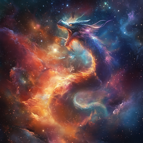 Cosmic Dragon Roars Through the Stars