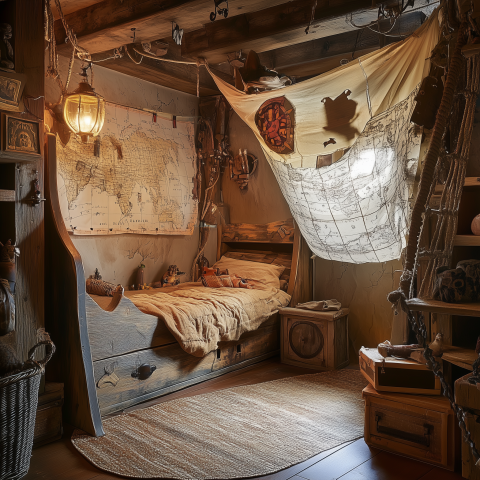 Cozy Adventure-Themed Kid’s Bedroom