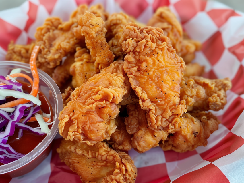 Crispy Basket With Dipping Sauce