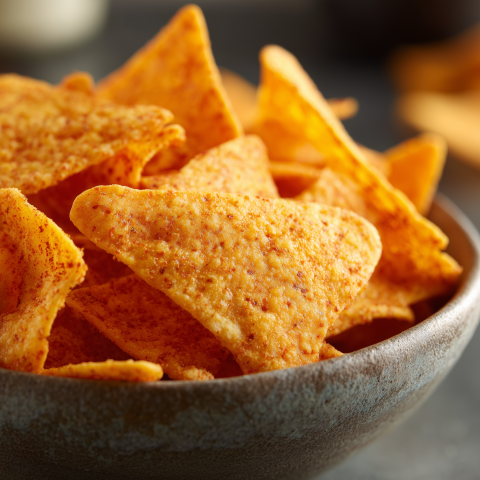 Crunchy Cheese Puff Corn Chips Bowl