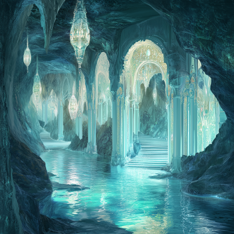 Crystal Palace in an Underground Cavern