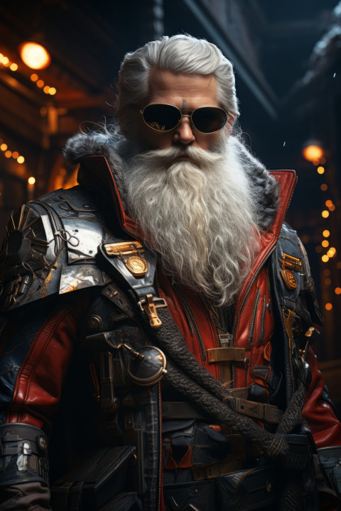 Cyberpunk Santa Claus