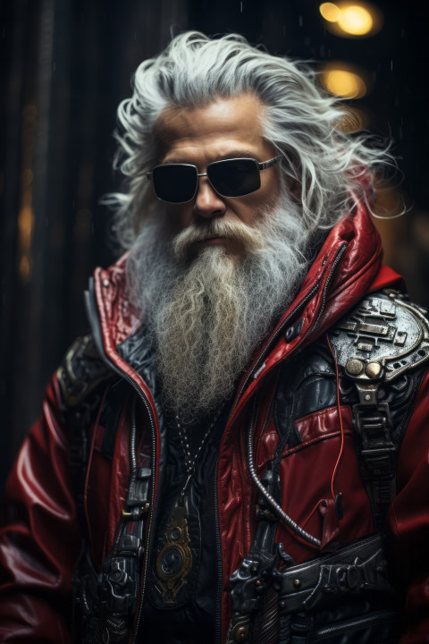 Cyberpunk Santa Claus