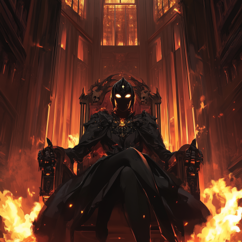 Dark Ruler on Flaming Throne