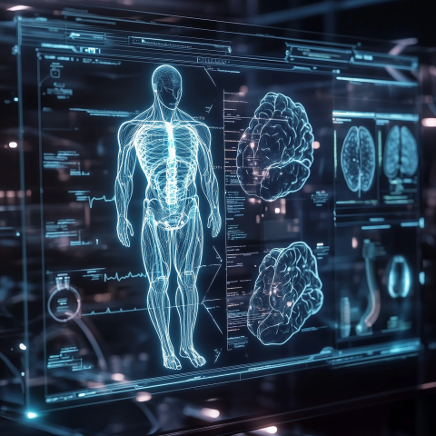 Digital Anatomy Interface with Brain Scans