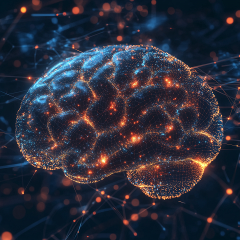 Digital Neural Network Visualization of a Brain