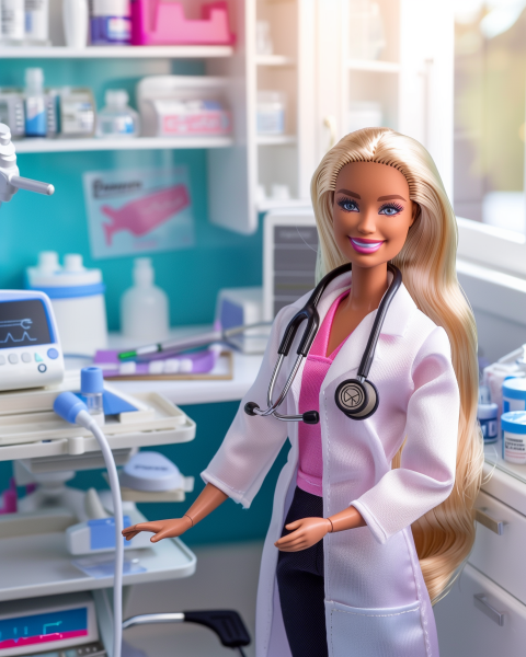 Doctor Doll in a Medical Clinic