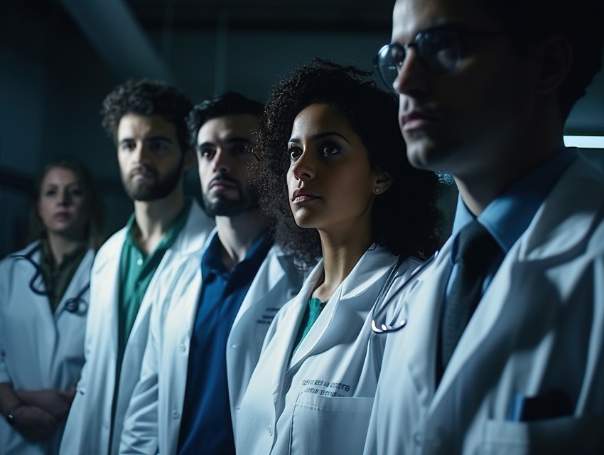 Medical Professionals Standing Together