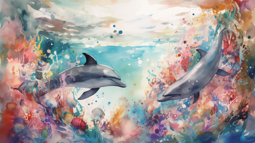 Dolphins Illustration
