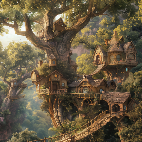 Secret Village Among the Canopy
