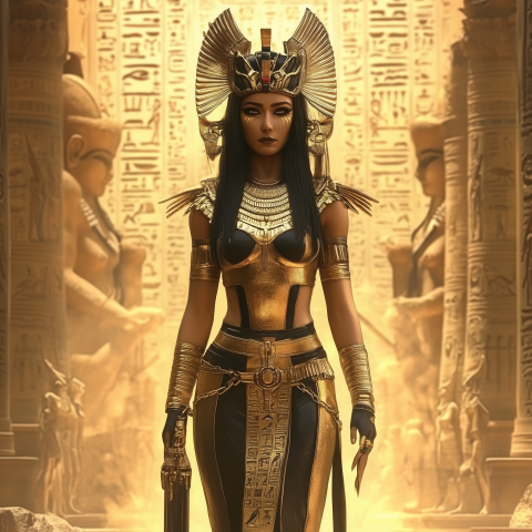Egyptian Queen in Golden Temple Hall