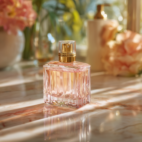 Elegant Crystal Perfume Bottle Display