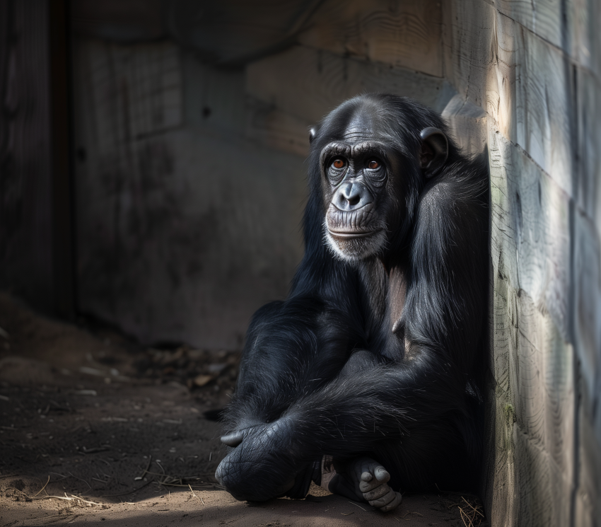 Chimpanzee at zoo