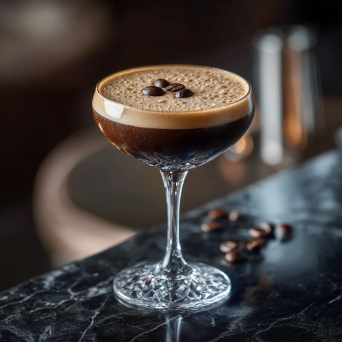 Espresso Martini with Creamy Coffee Foam