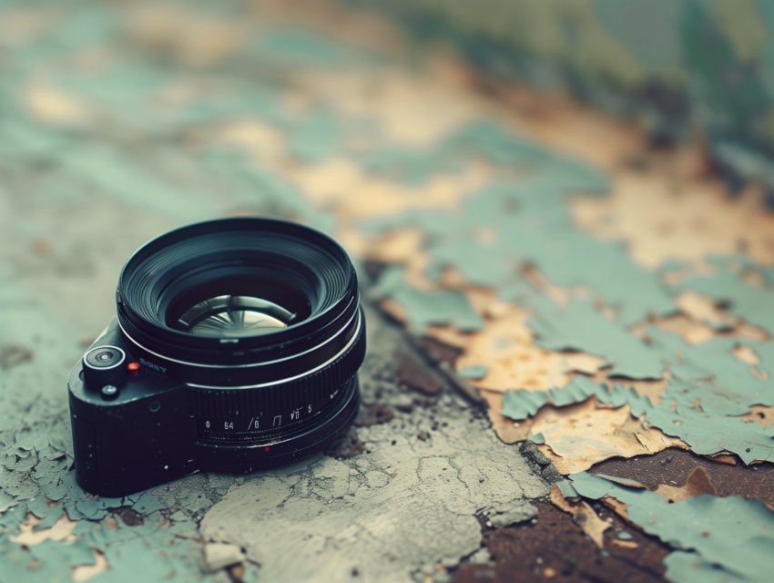 Exploring Grunge Textures with camera lens