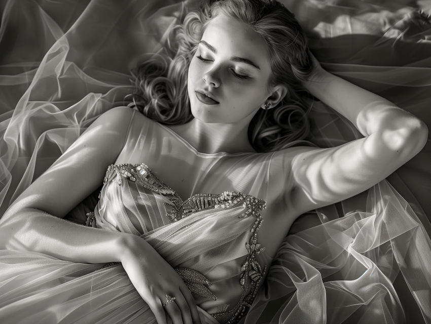 Black and white vintage model