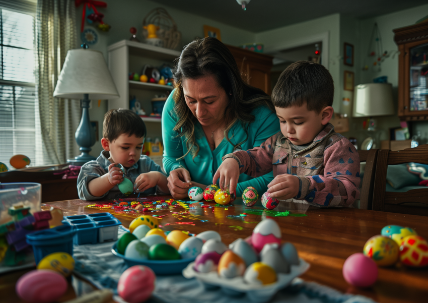 Family Fun with Easter Egg Decorating