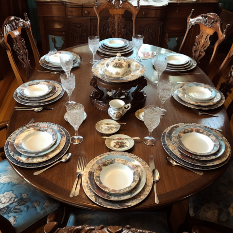 Elegant Ceramic Dinner Setting in China