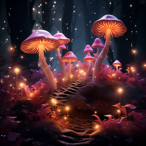 Fantasy Glowing Forest