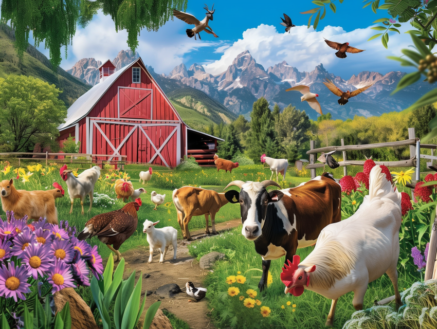 Farmyard Scene