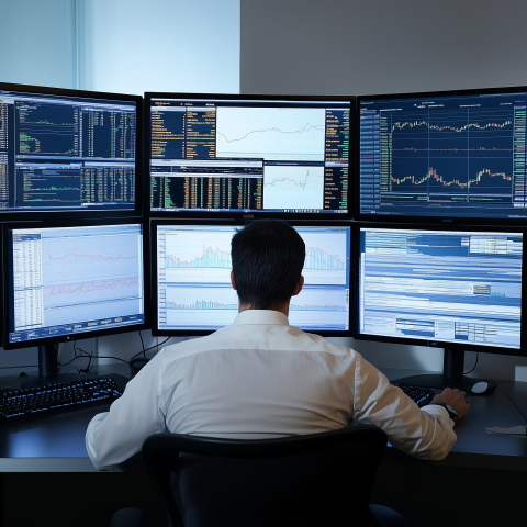 Financial Analyst Working With Market Charts