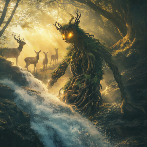 Forest Guardian of Roots and Flame