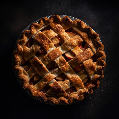 Fresh Baked Apple Pie with Lattice Crust