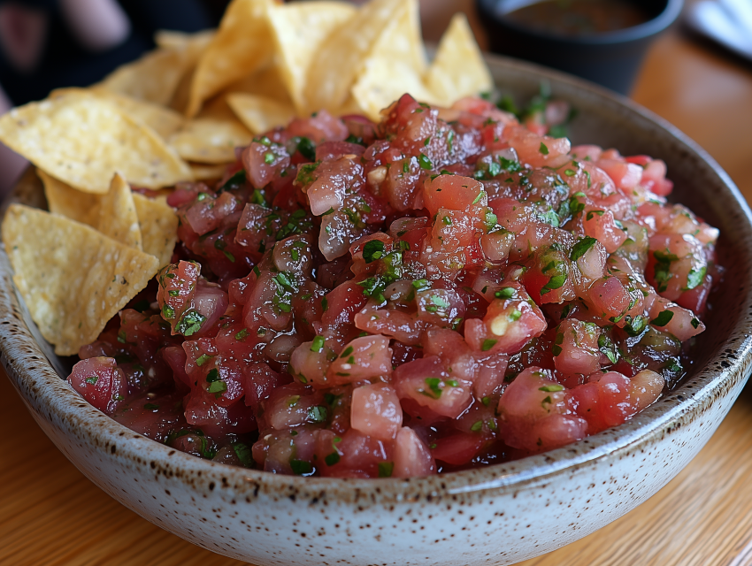 Fresh Salsa with Tortilla Chips