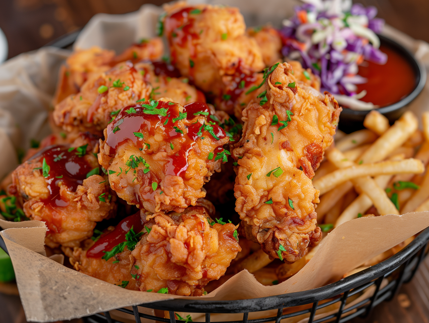 Fried Chicken Golden Crispy Basket