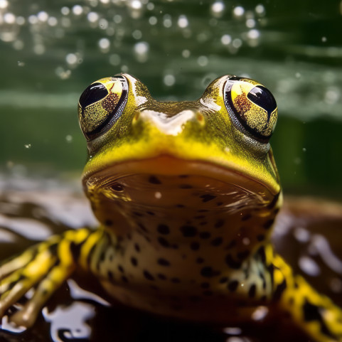 Frog in pond
