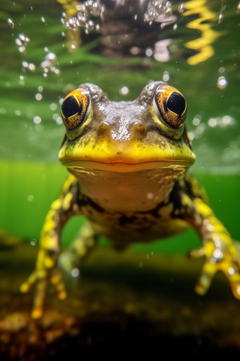 Frog in pond