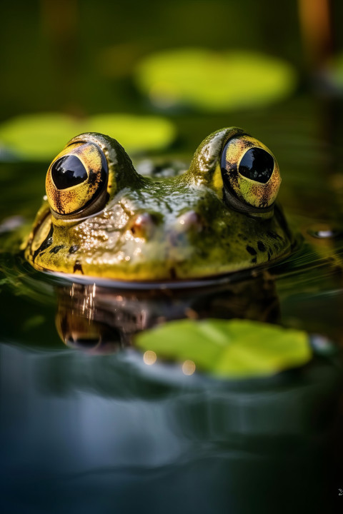 Frog in pond