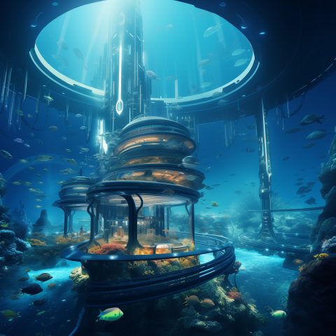 Futuristic Underwater City