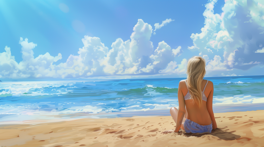 Girl at the Beach