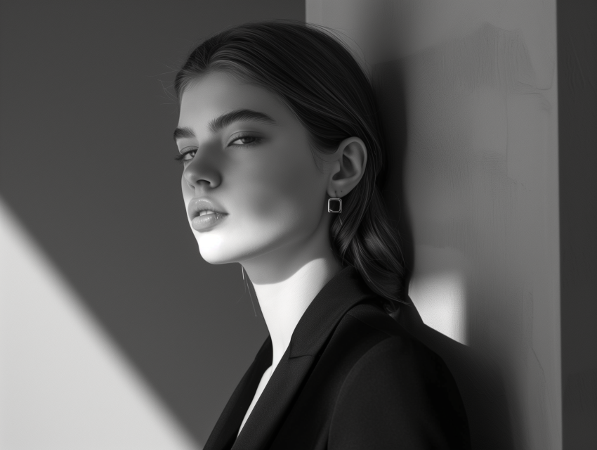 Girl showcasing minimalist fashion