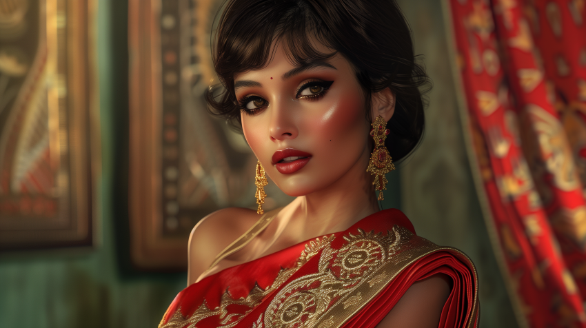 Glamorous 60s Bollywood Diva