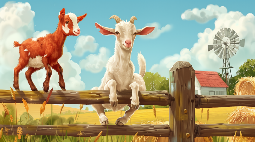 Goats on a Farm