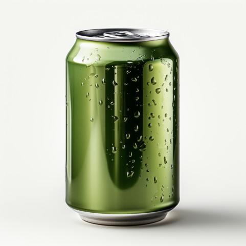 green aluminum beverage drink soda can