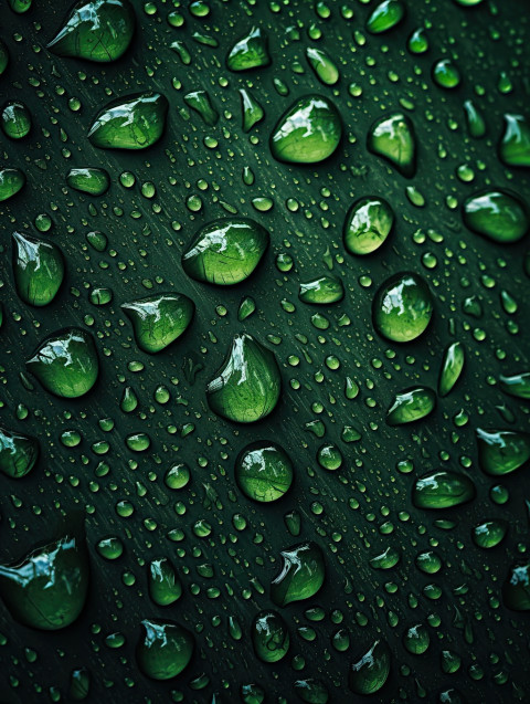 Green Water Drops