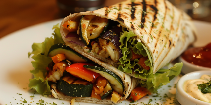 Grilled Vegetables Wrap