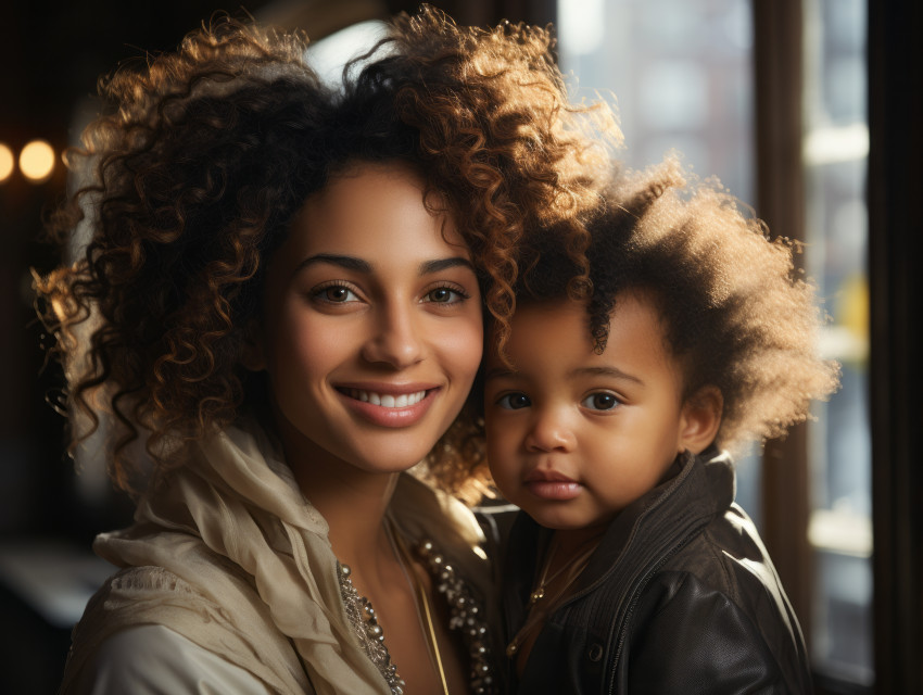 Happy Mother and Baby
