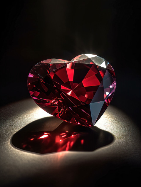 Heart Shaped Ruby Gemstone