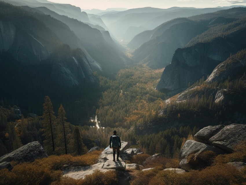 Stunning Yosemite Canyon Landscape