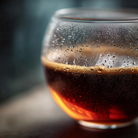 Hot Tea in Glass Cup