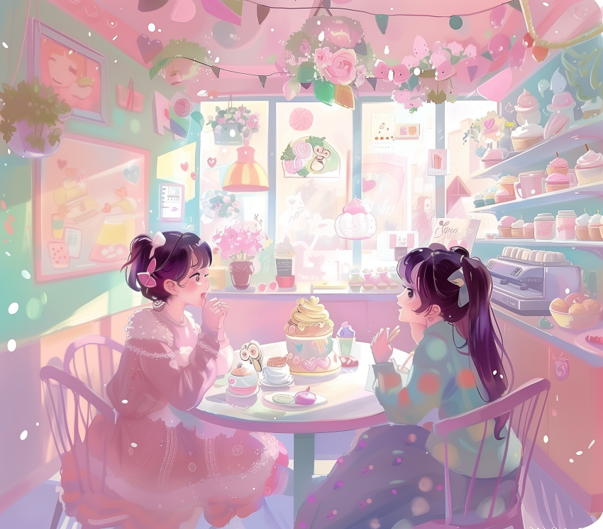 Kawaii Cafe Encounter